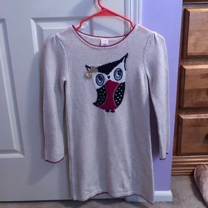 Owl sweater-dress